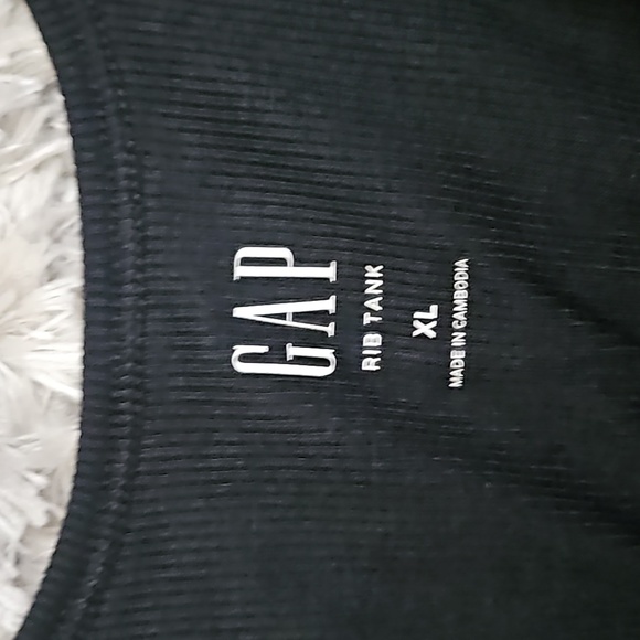 GAP | Tops | Gap Ribbed Tank Ruffle Strap | Poshmark